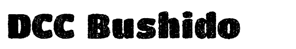 DCC Bushido font preview